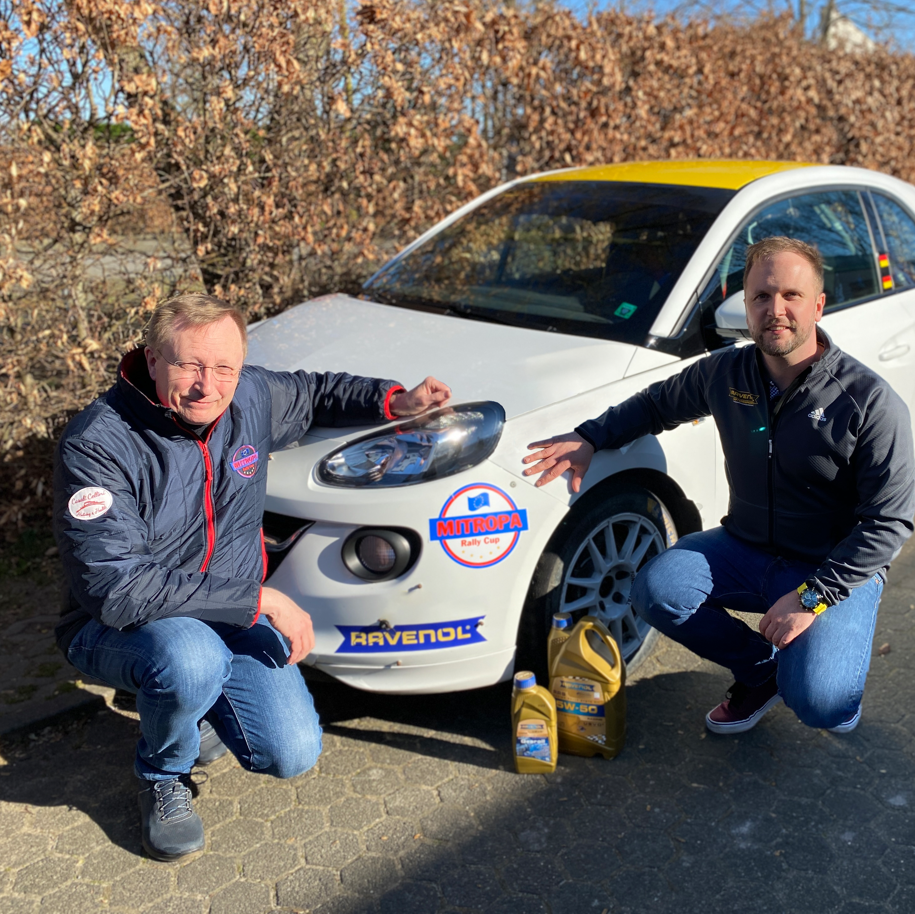Lothar Bökamp (Media Officer/ Mitropa Rally Cup) und Dimitri Barichnowski (Marketing Manager/ RAVENOL)